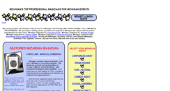 Desktop Screenshot of magicianinmichigan.com